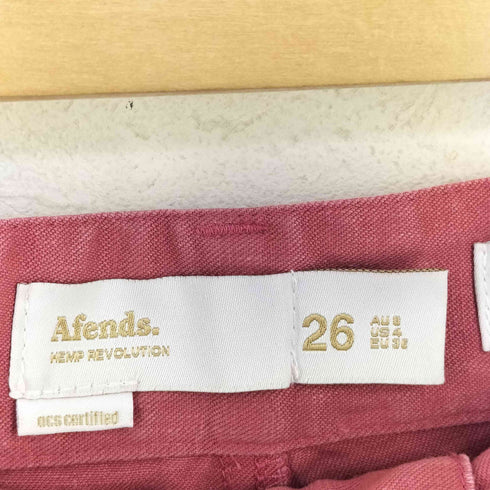アフェンズ AFENDS HEMPコットンパンツ レディース 26