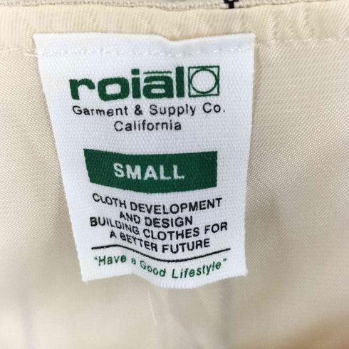 ROIAL INDUSTRY ストライプ柄オーバーサイズオーバーオールサロペット レディース S