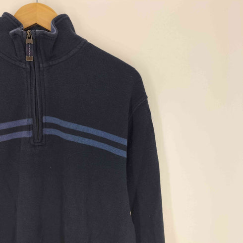 アイゾッド IZOD ボーダー ハーフジップニット メンズ import:L