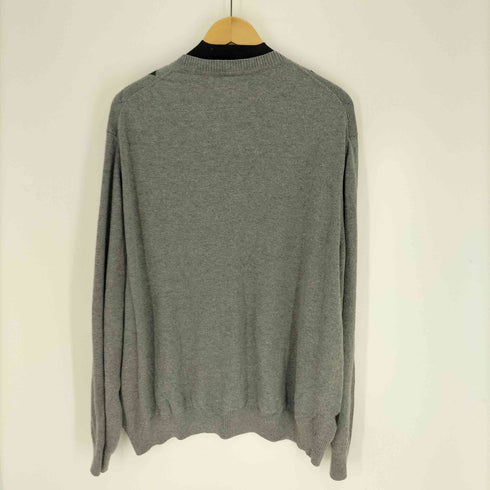 クラフトアンドバロー Croft&Barrow アーガイル Vネック ニット メンズ import:XXL