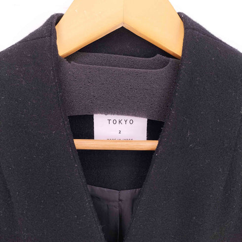 ユナイテッドトウキョウ UNITED TOKYO Vネックノーカラーコート レディース JPN:2