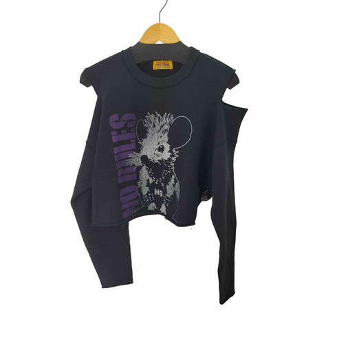 ヒステリックグラマー HYSTERIC GLAMOUR 25AW NO RULES ショート丈スウェット レディース FREE