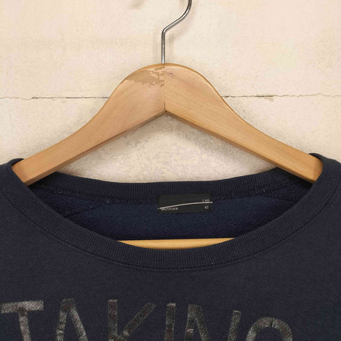 ラッドミュージシャン LAD MUSICIAN フロント英字プリントクルーネックスウェット メンズ 42