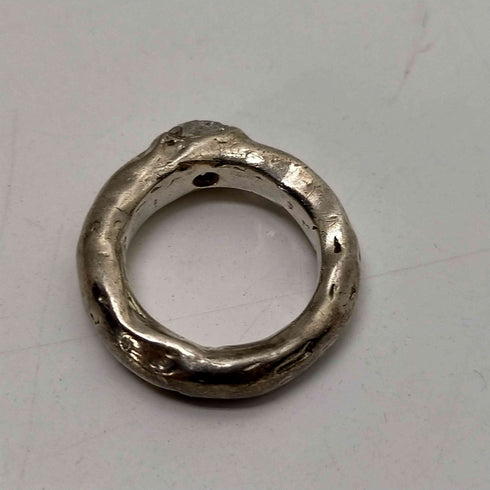 イーエム e.m. SILVER 刻印 ジルコニア リング メンズ 10.5号