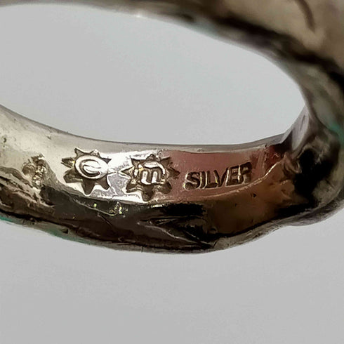 イーエム e.m. SILVER 刻印 ジルコニア リング メンズ 10.5号