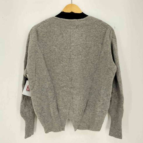 グリーンレーベルリラクシング GREEN LABEL RELAXING FFC ウール カシミヤ Vネック バックスリット ニット レディース FREE