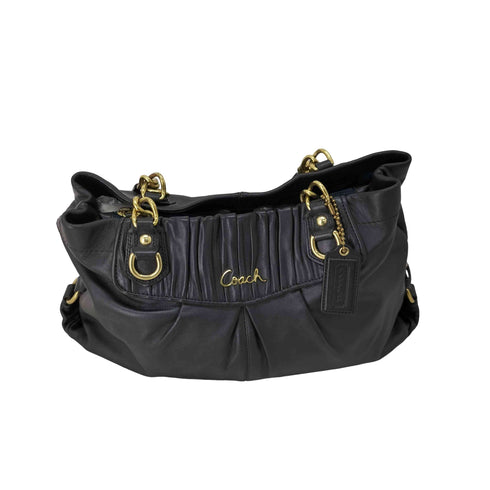 コーチ COACH チェーンデザイン レザーハンドバッグ レディース ONE SIZE