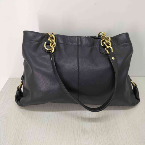 コーチ COACH チェーンデザイン レザーハンドバッグ レディース ONE SIZE