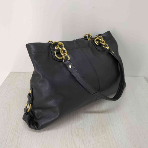 コーチ COACH チェーンデザイン レザーハンドバッグ レディース ONE SIZE