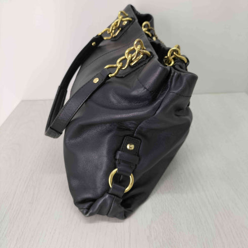 コーチ COACH チェーンデザイン レザーハンドバッグ レディース ONE SIZE