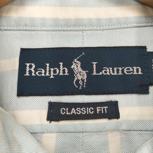 ラルフローレン RALPH LAUREN CLASSIC FIT ポニー刺繍ストライプ柄シャツ メンズ 16 1/2