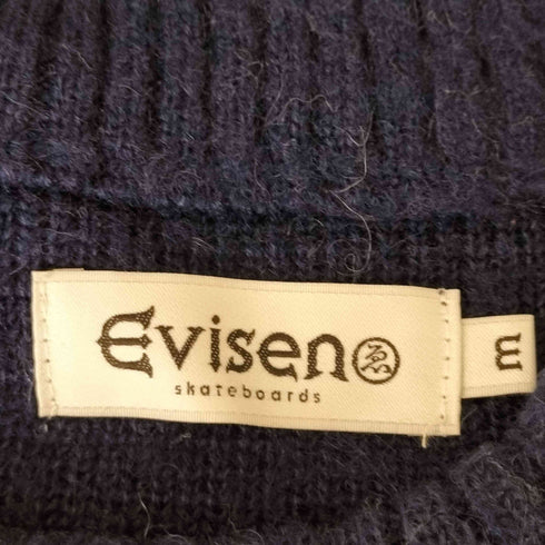 エビセンスケートボーズ Evisen skateboards 23AW ZEN AKU MOHAIR CREW KNIT メンズ