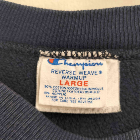 チャンピオン Champion 80S reverse weave トリコタグ USA製 BRITGHES Great Outdoor 刺繍 スウェット メンズ import:L