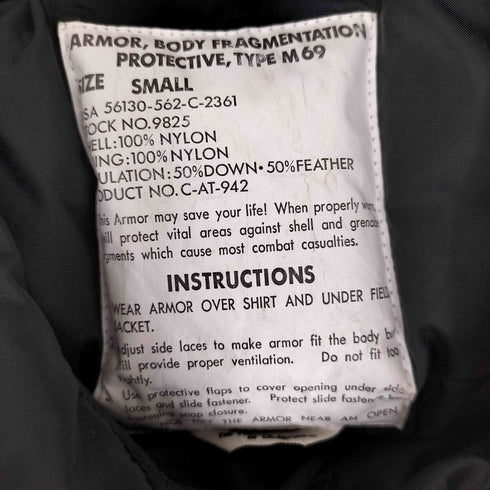 ユーエスアーミー U.S. ARMY フラックジャケットダウンベスト メンズ import:S
