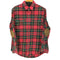 ポロバイラルフローレン Polo by RALPH LAUREN フランネルチェックシャツ エルボーパッチ メンズ import:M