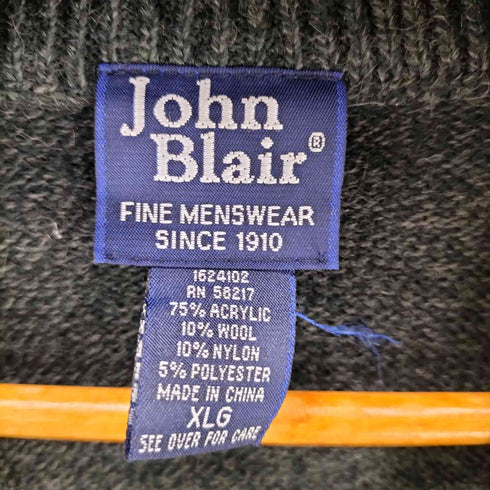 ジョンブレア JOHN BLAIR 90S アクリルウールニットベスト メンズ JPN:XL