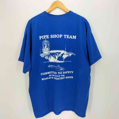 GILDAN ボディ PIPE SHOP TEAM 企業ロゴ 両面 プリント S/S クルーネック Tシャツ メンズ import:XXL