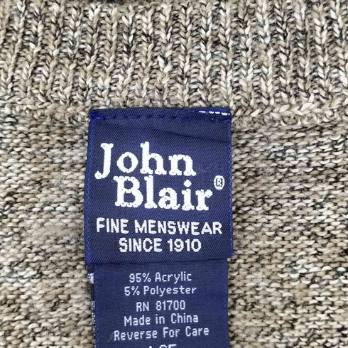 ジョンブレア JOHN BLAIR 90S アクリルポリ ニットベスト メンズ JPN:L