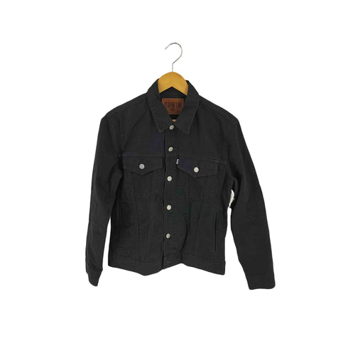 エドウィン EDWIN ブラックデニムジャケット メンズ JPN:M