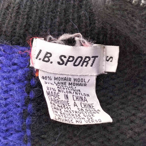 I.B. SPORT ジップアップデザインニット メンズ import:S