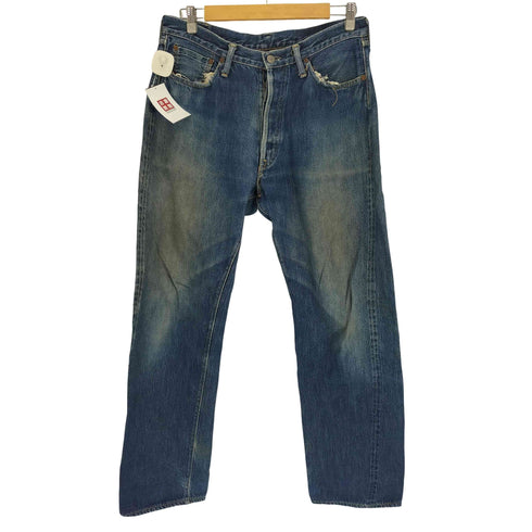 フルカウント FULLCOUNT 紙パッチ ベルトループズレ 赤耳 ボタンフライ ストレート デニムパンツ メンズ