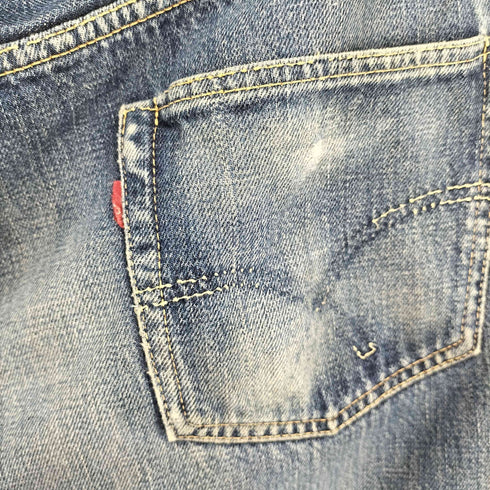 フルカウント FULLCOUNT 紙パッチ ベルトループズレ 赤耳 ボタンフライ ストレート デニムパンツ メンズ