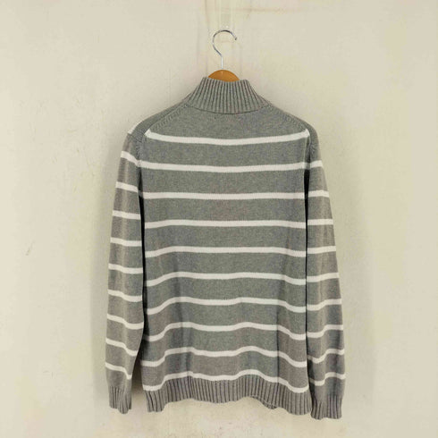 ブルックスブラザーズ BROOKS BROTHERS SUPIMA COTTON ボーダー ハーフボタンニット メンズ import:L