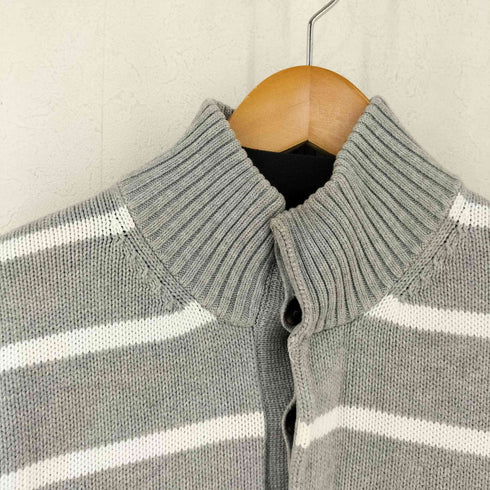 ブルックスブラザーズ BROOKS BROTHERS SUPIMA COTTON ボーダー ハーフボタンニット メンズ import:L
