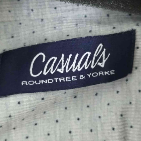 ラウンドツリーアンドヨーク roundtree&yorke ドット柄コーデュロイL/S BDシャツ メンズ JPN:XL