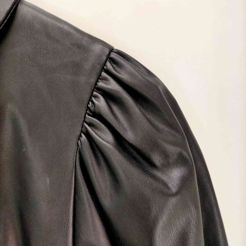 ザラ ZARA FAUX LEATHER MINI DRESS レディース import:M