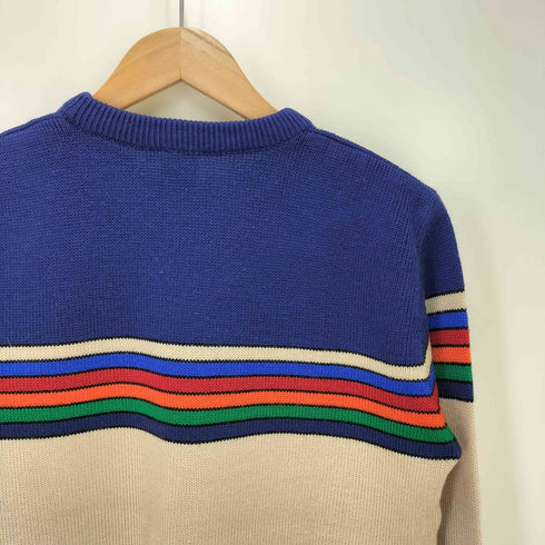 オーシャンパシフィック Ocean Pacific 80s マルチボーダー クルーネックニット archive メンズ