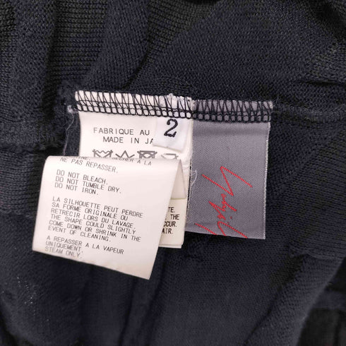 ヨウジヤマモトプリュスノアール YOHJI YAMAMOTO+NOIR ノーカラーカーディガン レディース JPN:2