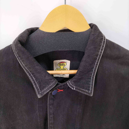 ヒステリックグラマー HYSTERIC GLAMOUR 80s 初期 boys デニムカバーオール 裏地プリント メンズ FREE