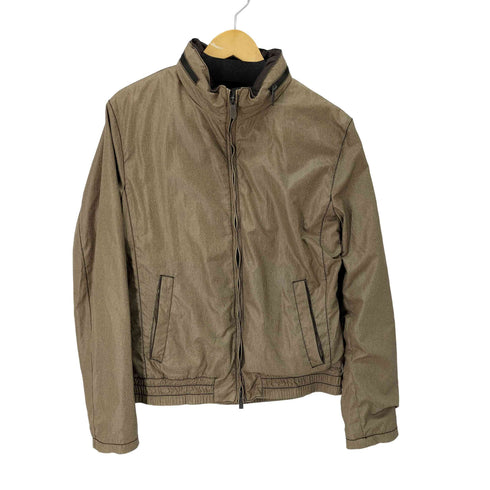 アルマーニコレツィオーニ ARMANI COLLEZIONI WATER REPELLENT フード2WAY ダブルジップ ブルゾン メンズ EUR:54