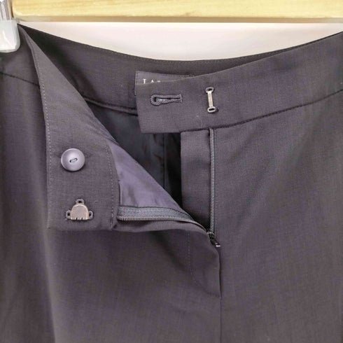 ランバンコレクション LANVIN COLLECTION センタープリーツウールスラックス レディース 36