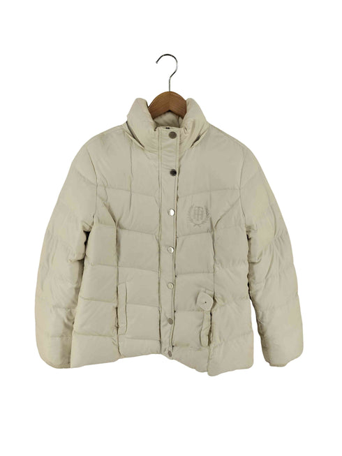 トミーヒルフィガー TOMMY HILFIGER ロゴ刺繍 ダウンジャケット レディース import:L