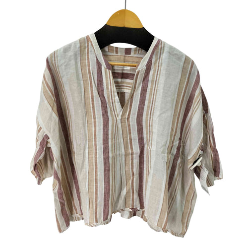 ギャルリーヴィー GALERIE VIE リネン ワイドハーフスリーブプルオーバー レディース JPN:36