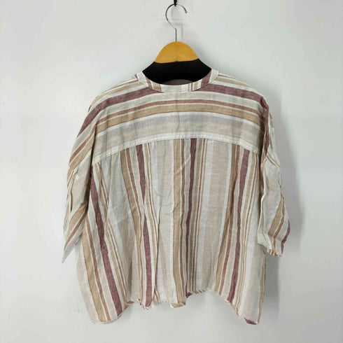 ギャルリーヴィー GALERIE VIE リネン ワイドハーフスリーブプルオーバー レディース JPN:36