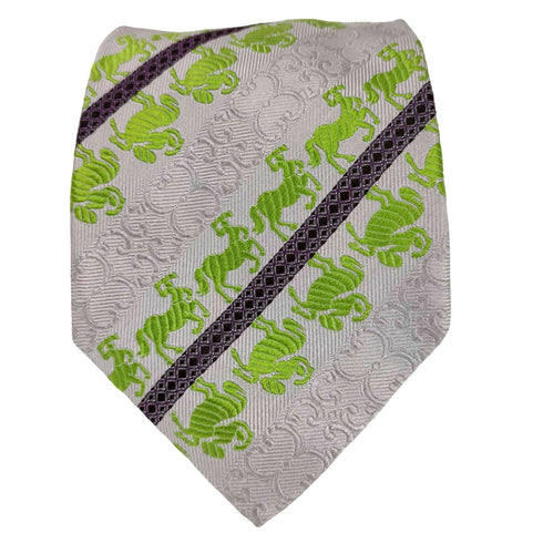 ジャンニヴェルサーチ GIANNI VERSACE 総柄シルクネクタイ メンズ