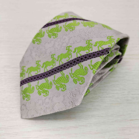 ジャンニヴェルサーチ GIANNI VERSACE 総柄シルクネクタイ メンズ