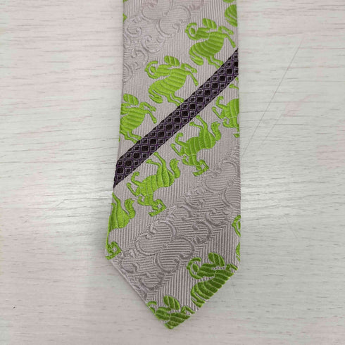 ジャンニヴェルサーチ GIANNI VERSACE 総柄シルクネクタイ メンズ