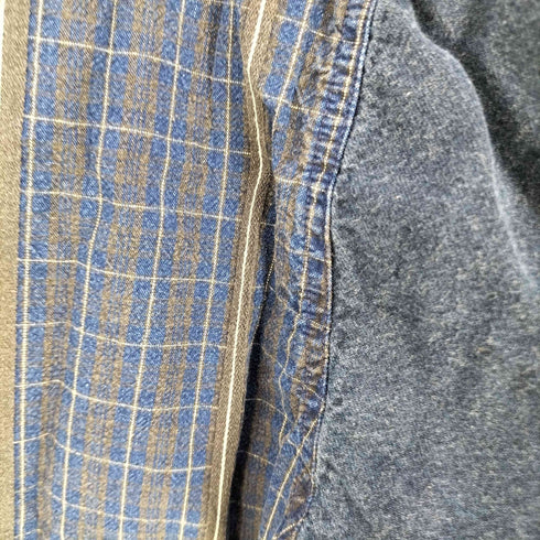 ラングラー Wrangler 80-90S REGULAR FIT チェック柄 フラップポケット ボタンダウン シャツ メンズ X-LONG TAILS