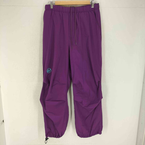 ホワイトランド WHITELAND ロゴプリントナイロンパンツ メンズ