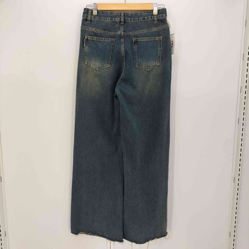 ダメージ加工 ワイド ストレート デニム パンツ Y2K メンズ L