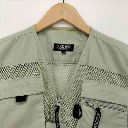 RUCK DAM マルチポケット メッシュ フィッシング ベスト メンズ import:M