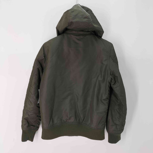 アルファインダストリーズ ALPHA INDUSTRIES フーデッドリブ フライトジャケット MA-1 メンズ import:M