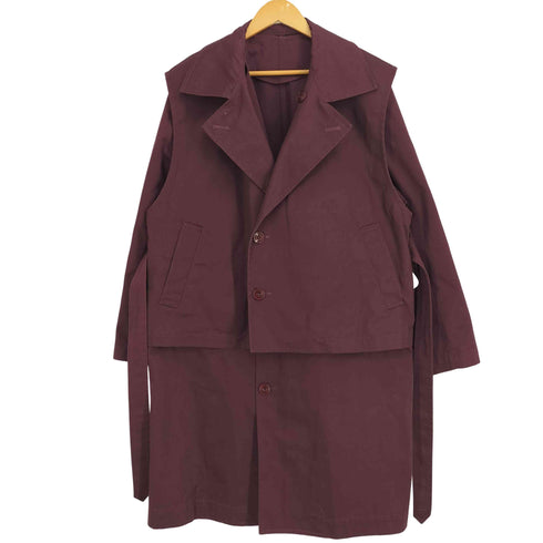 トワロニエ toironier Layered Trench Coat メンズ 2