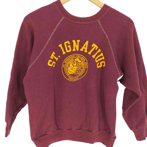 チャンピオン Champion 70-80S USA製 バータグ カレッジロゴ プルオーバー スウェット ラグラン メンズ import:M