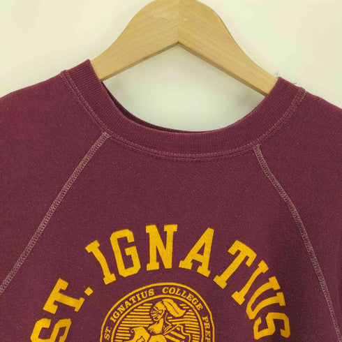 チャンピオン Champion 70-80S USA製 バータグ カレッジロゴ プルオーバー スウェット ラグラン メンズ import:M