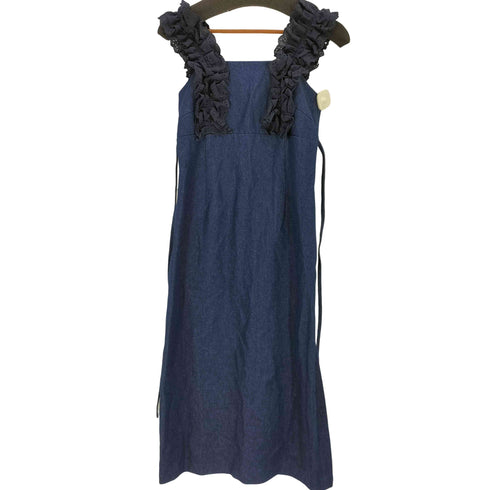 リランドチュール Rirandture フリルショルダーデニムワンピース レディース